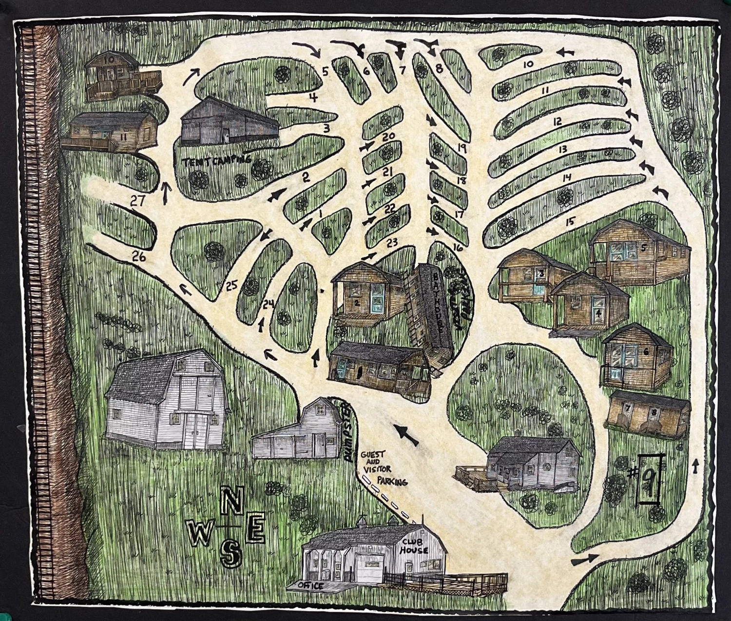 Country Cabins & RV Park Campground Map